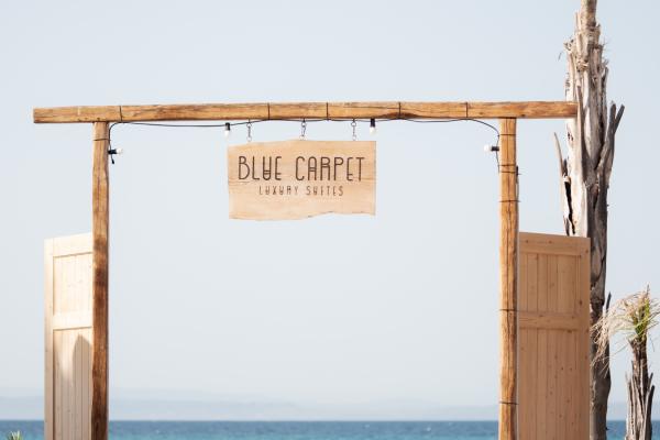 blue carpet beach bar