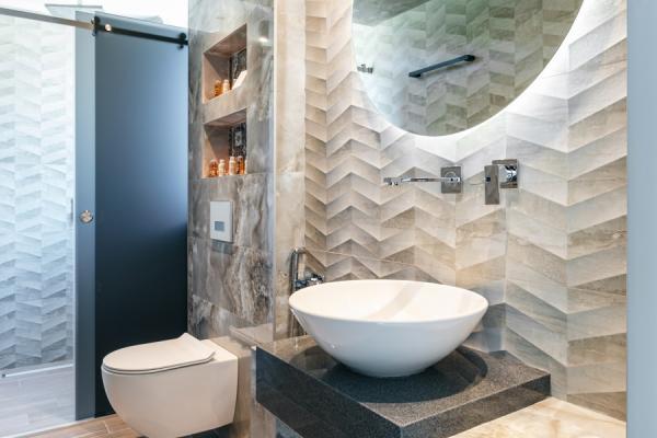 bathroom at duplex suite sea view indoor jacizzu