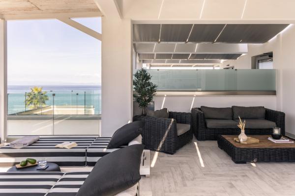 Enjoy your day with privacy in our luxurious suites and let us amaze you with our unique services or browse the secular village of Pefkohori just 2 minutes away.